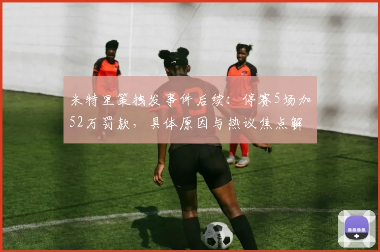 米特里策拽发事件后续:停赛5场加52万罚款,具体原因与热议焦点解读